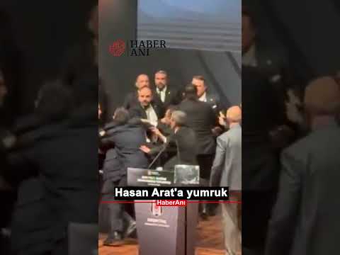 #SonDakika | Beşiktaş Divan Kurulu'nda çıkan kavgada Hasan Arat'a yumruk atıldı