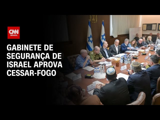 Gabinete de segurança de Israel aprova cessar-fogo | CNN 360°