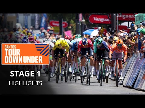 Santos Tour Down Under 2026 - Stage 1 Highlights - First sprint finish of the season !