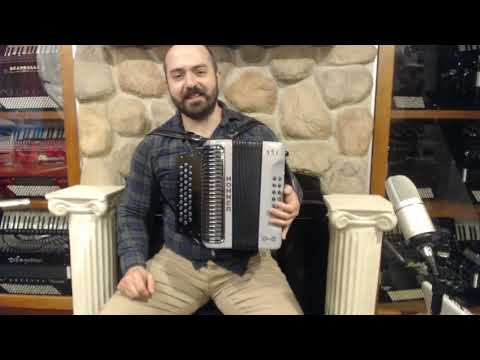 HOHNCIISVRBF - Silver Hohner Corona II MIG Diatonic Button Accordion MM 31 12 $1799