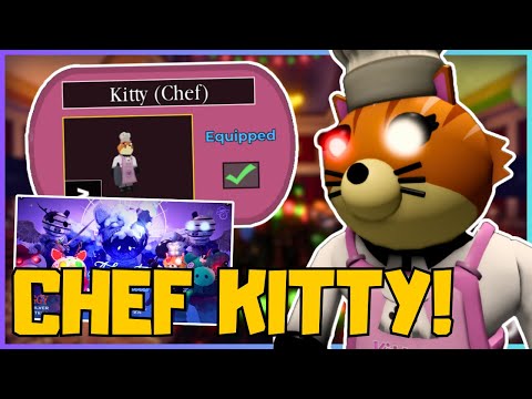 NEW CHEF KITTY SKIN IN PIGGY.. Jumpscare/Emotes Showcase | New Piggy Update