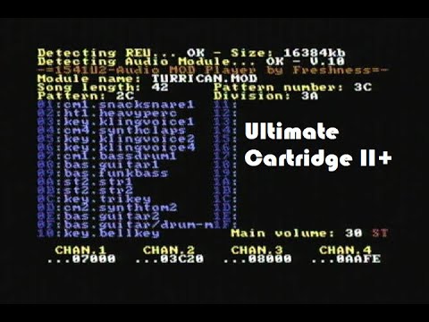 C64 - Music - Turrican II title by Chris Hüelsbeck with Ultimate Cartridge II+