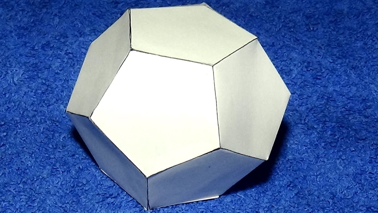 Como hacer un dodecaedro de papel muy fácil, dodecaedro modular origami