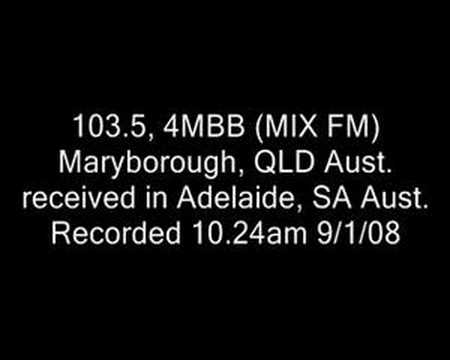 FM DX - 4MBB Maryborough QLD in Adelaide SA (approx 1706km)