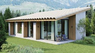 Casa Pequena e Moderna em Meio a Natureza | 68m² de Conforto e Praticidade