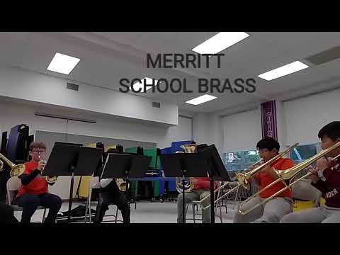 Merritt School brass lesson 1st Rockin' Christmas