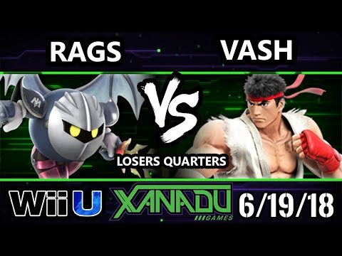 S@X 255 Smash 4 - Rags (Metaknight) Vs. Vash (Ryu) - Wii U Losers Quarters