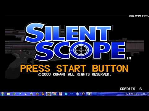 MAME 200 -  silent scope 1 - analogue input fixed mametesters - uk arcades 2018