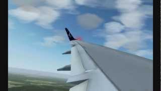 preview picture of video 'Embraer 195 LOT Polish Airlines landing at Szczecin Goleniów Airport'