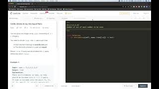 Download the video "Leetcode 2206: Divide Array Into Equal Pairs"