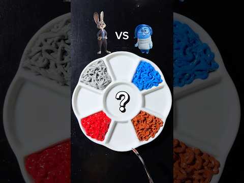 Zootopia 2 VS Inside out 2 #zootopia2 #colormixing #insideout2