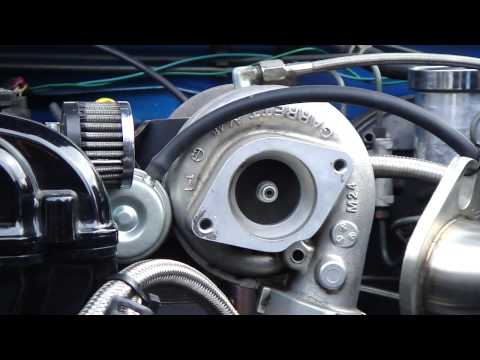 Spinning Turbo Compressor Wheel - 300ZX Garrett T25 turbo on a 1997 Mazda Miata 1.8 Motor