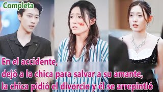 En el accidente, dejó a la chica para salvar a su amante, chica pidió el divorcio y él se arrepintió