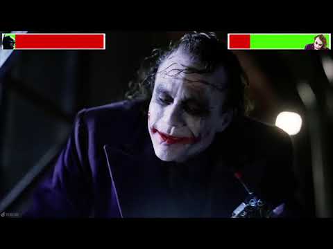 The Dark Knight vs. Joker with healthbars (Edited By @GabrielDietrichson)