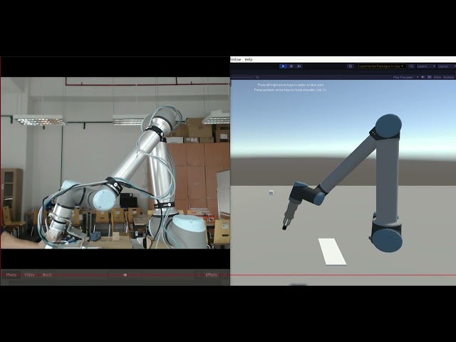 UR robot pushlish the /joint_state toppic to Unity