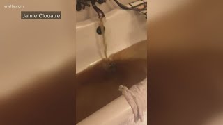 Brown water coming from faucets in New Orleans