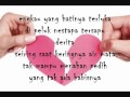 Pedih Last Child (lyric)