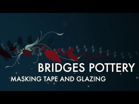 Glazing Tip using Masking tape by Bridges Pottery