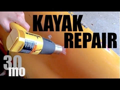DIY - Repair Hole in Kayak with a BUCKET !