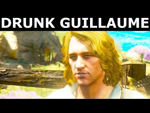 The Witcher 3 Blood and Wine - Drunk Guillaume Is Sad Without Vivienne (After Bad Ending)