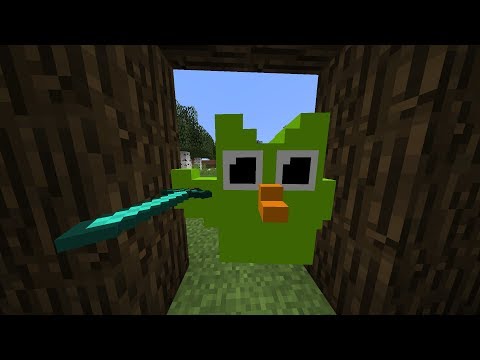 Timber Forge - Minecraft but the duolingo bird hunts you down
