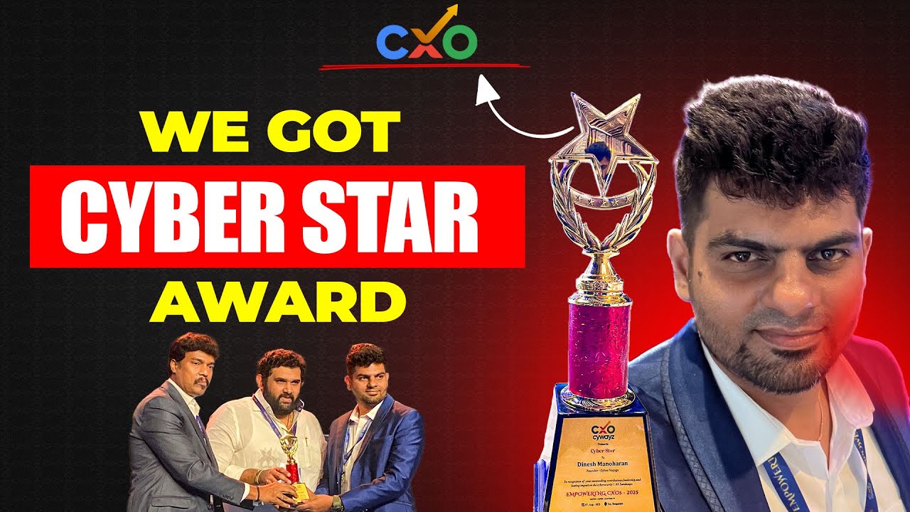 We Won the Cyber Star Award! 🏆 | Cyber Voyage Milestone