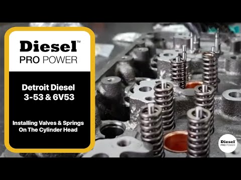Installing Valves & Springs On Detroit Diesel 353 & 6V53 Cylinder Heads