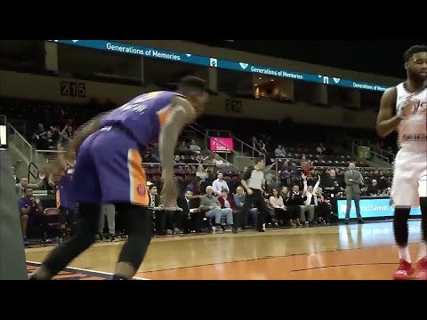 Derek Cooke Jr. flies in for the alley-oop slam