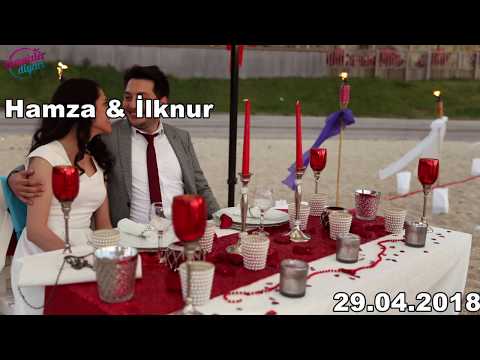 Hamza ve İlknur — kumsalda evlilik teklifi
