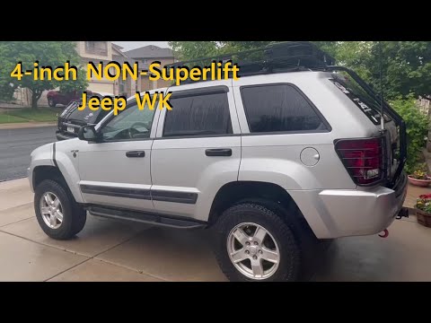 Jeep WK (NON-Superlift) 4 inch lift - [JJOffRoad Diff Drop, Jeeperf, Tom Wood's Driveshaft]