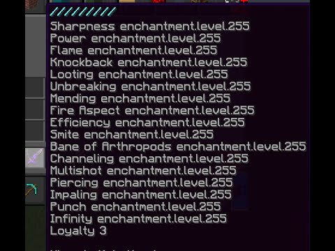 Como conseguir encantamientos de nivel infinito en minecraft (Comandos en la descripción)