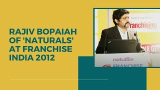 Rajiv Bopaiah of 'Naturals' at Franchise India 2012 image