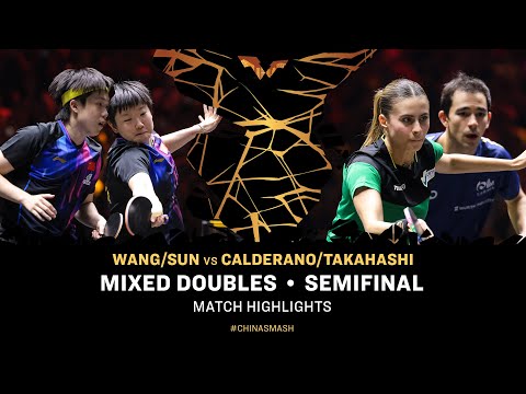 Wang/Sun vs Calderano/Takahashi | XD SF | #ChinaSmash 2025