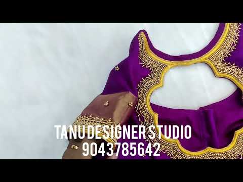 Design cost 1500 only in Floral neck line✨Simple and elegant designer blouse 💫