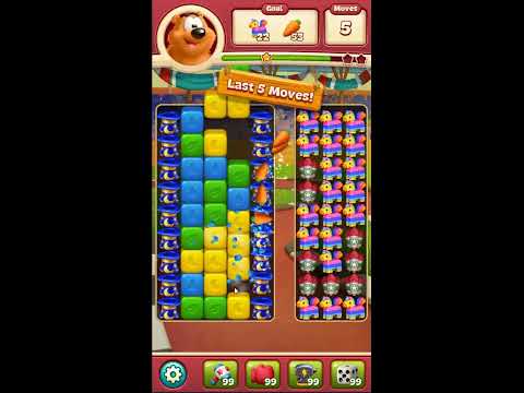 Toon Blast Level 7949 - NO BOOSTERS 🐻🐺🐱 | SKILLGAMING ✔️