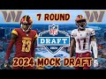 Full 7-Round 2024 Washington Commanders Mock Draft!