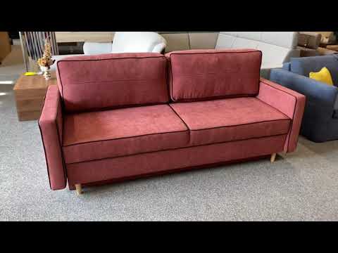 Rozkládací pohovka MURCIA, žlutá