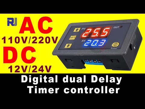 Home Automation: How to use 0.1s-999 hours Digital Time Delay Relay Dual LED Display - RJT299