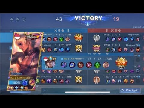 GUSION META DESTROYS IN RANK GAME! 17 KILLS!! FULL GAMEPLAY #gusiongameplay #mlbb #gusionbuild