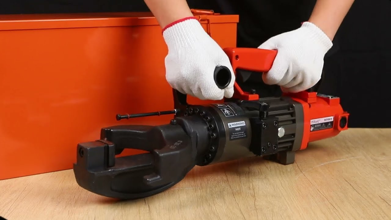 NRB-22 portable electro-hydraulic rebar bender demonstration video