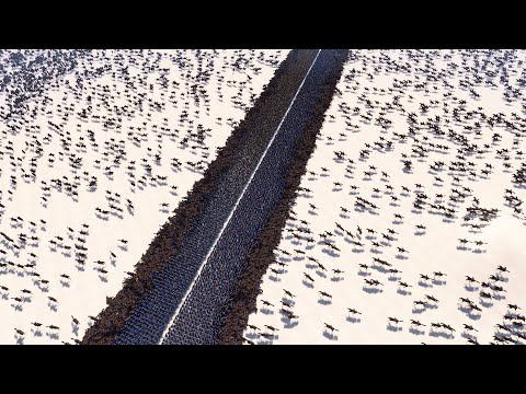 CAVALRY CHARGE vs 10.000 GOLDEN KNIGHTS | Ultimate Epic Battle Simulator