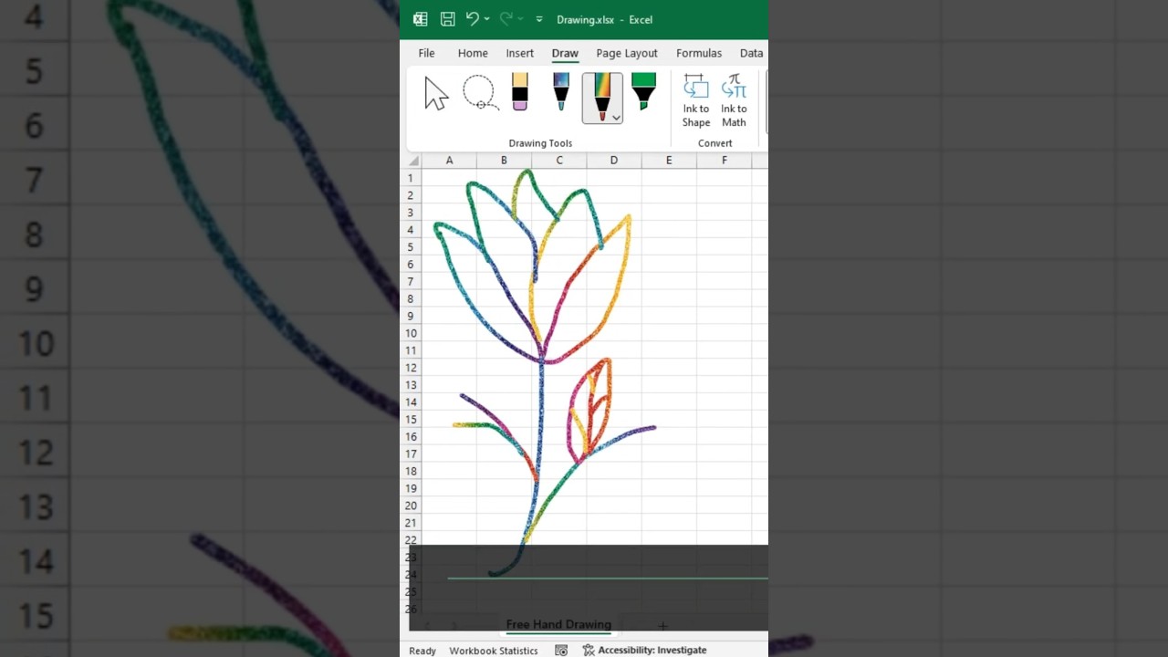 How to Draw in Excel