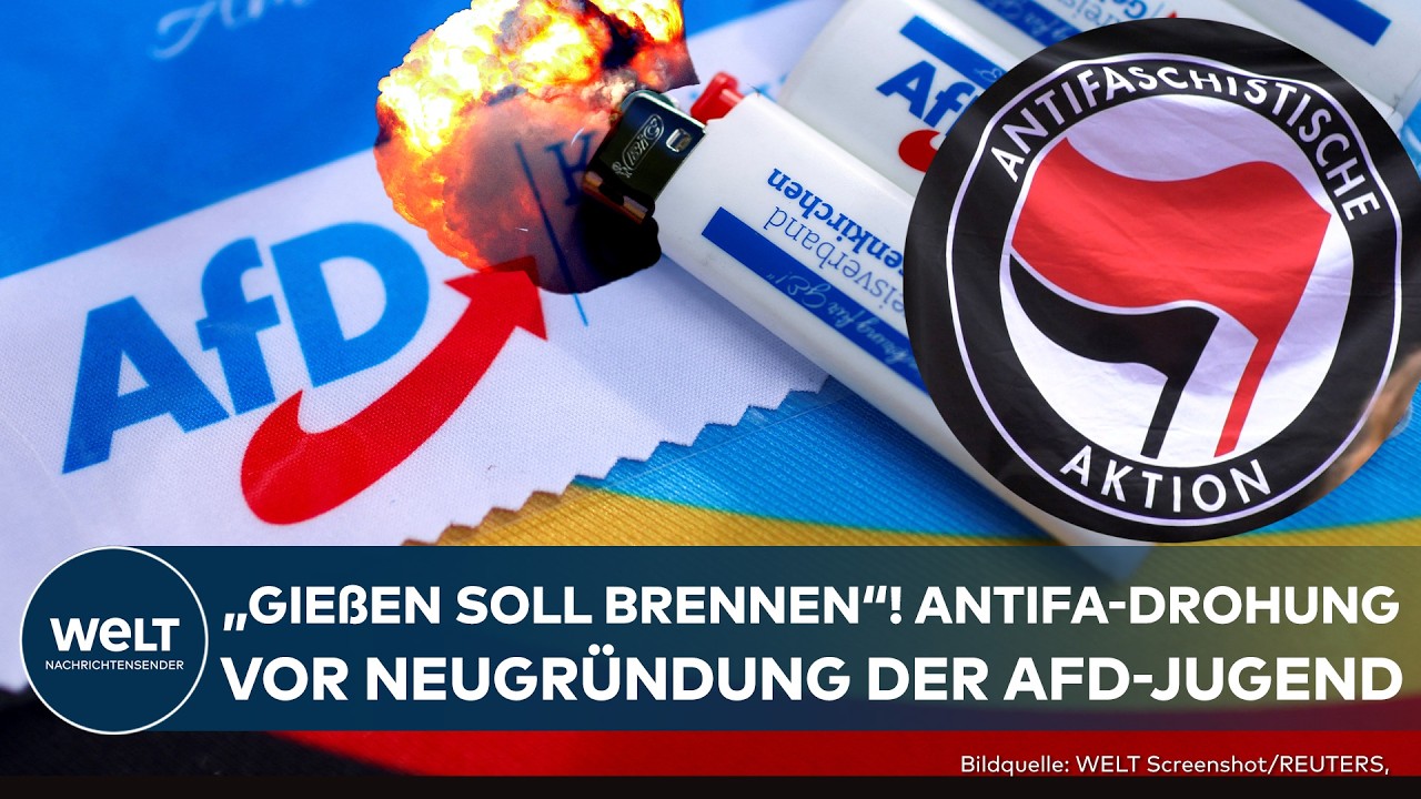 GIEßEN: Sorgen vor Neugründung der AfD-Jugend! Antifa kündigt Randale an: "Gießen soll brennen"
