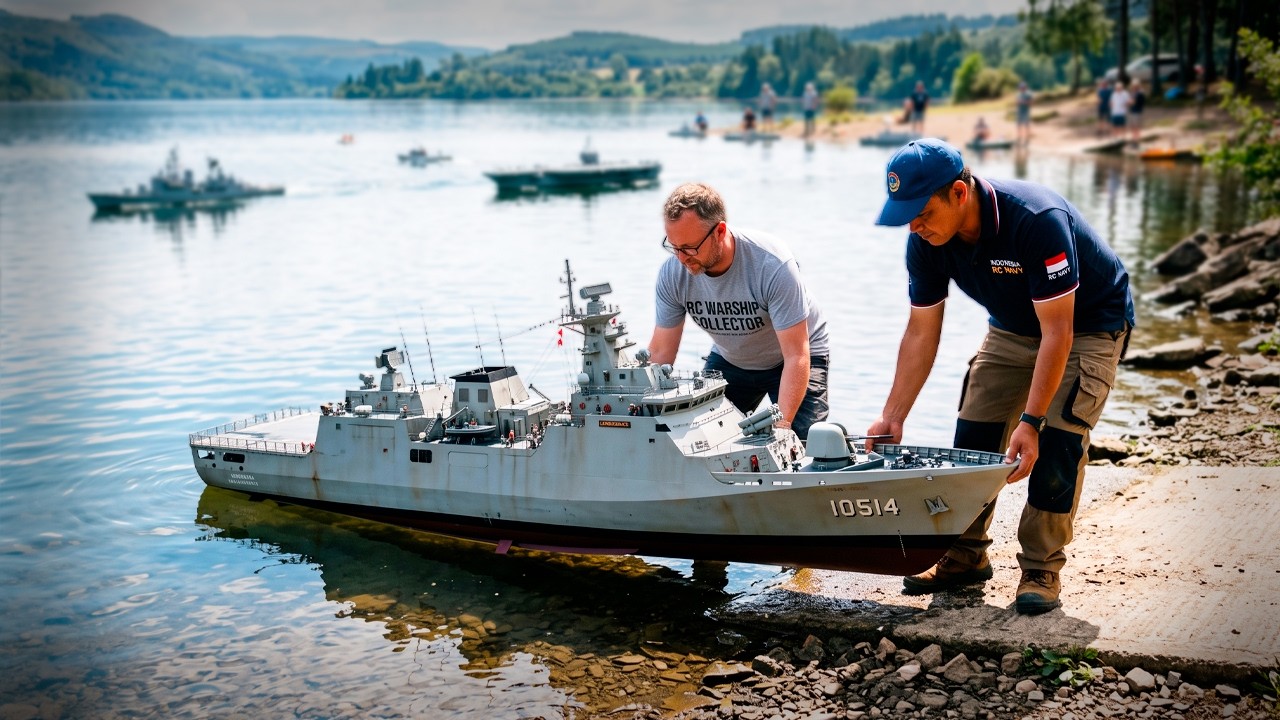 MAN SPENDS MONTHS Building a Massive FULLY FUNCTIONAL Scale RC WARSHIP with WORKING CANNONS