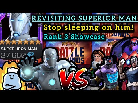 HOW COME NO ONE TALKS ABOUT SUPERIOR IRON MAN? RANK 3 SHOWCASE! Marvel Contest Of Champions.
