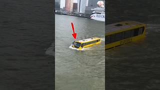 Heavy bus driver drive her bus into the river😩 #shorts #respect #ytshorts