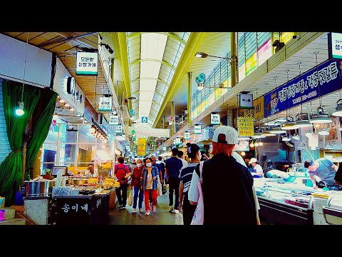 [4K SEOUL] Incrível tour virtual pelo mercado tradicional coreano. Mangwon Market SEOUL KOREA WALK