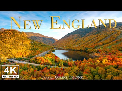 New England 4K Amazing Autumn Film - Calming Piano Music - Travel Online Channel