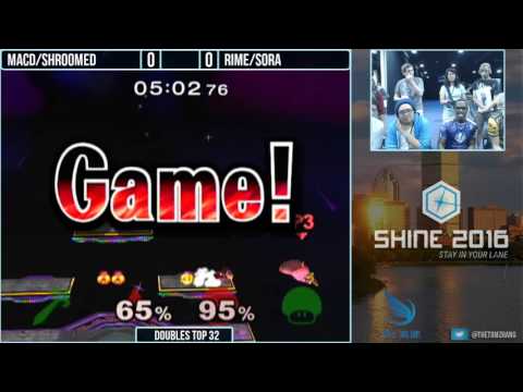Shine 2016 Doubles - MacD/Shroomed vs Rime/Sora Winners Round 1
