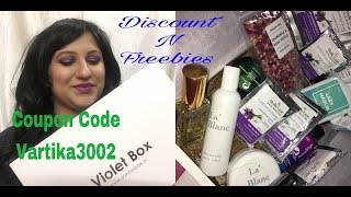 Violet Box July August Subscription Box Review/ DISCOUNT N FREEBIES